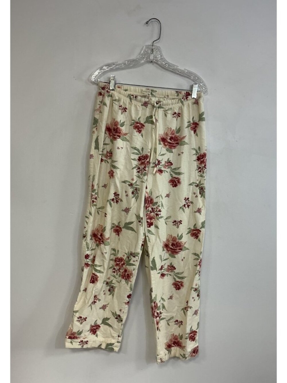 Garnet Hill Floral Flannel Pajama Pants Womens Small
